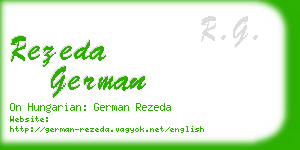 rezeda german business card